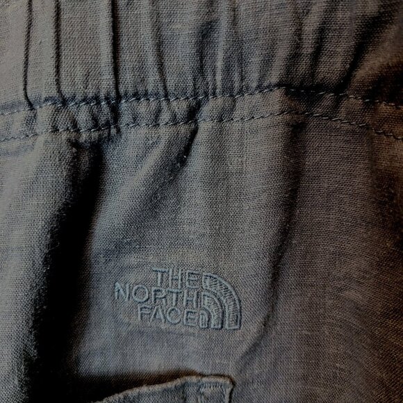 The North Face Hemp Hillrose Jumpsuit Flowy Sz XL Wide Leg Coastal Vacation Blue - Picture 7 of 12